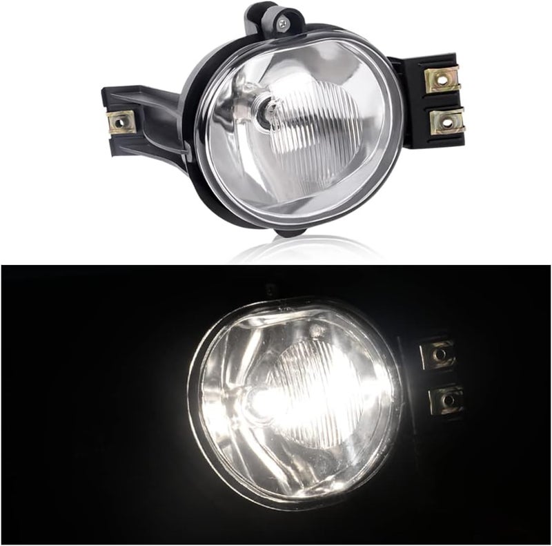 CHEDA Fog Lights Assembly Compatible with 2002-2008 Dodge Ram 1500/2003-2009 Dodge Ram 2500 3500 Fog Lamps Driver and Passenger Clear Lens 55077475AE, 55077474AE, CH2592121 - Image 4